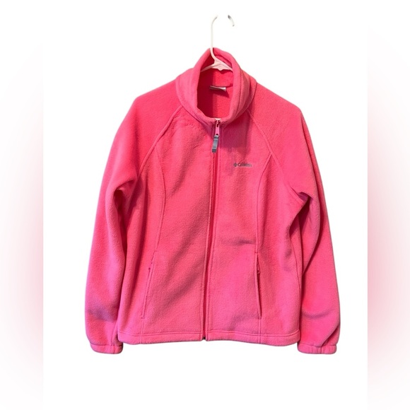 Columbia Hot Pink Fleece Jacket – XL - Picture 1 of 7